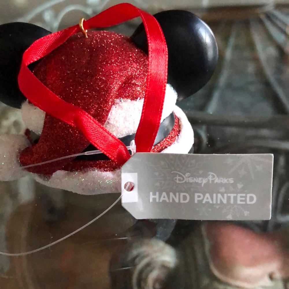 Disney Parks Santa Mickey Hand Painted Xmas Ornament - Picture 8 of 10